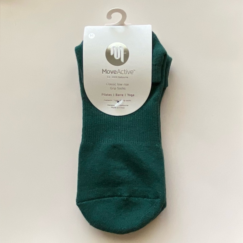 MoveActive Classic Low Rise Grip Socks, Non-Slip Low Rise Grip Socks Sz M (8-10)